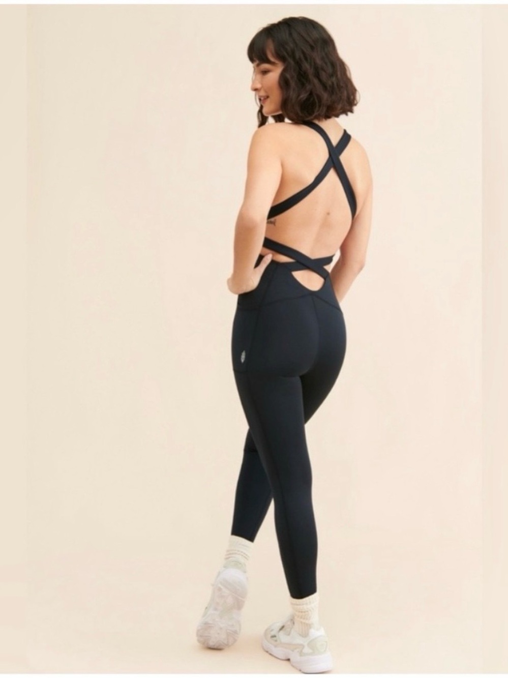 Free People Movement Women's My High Onesie Jumpsuit In Black Size Small